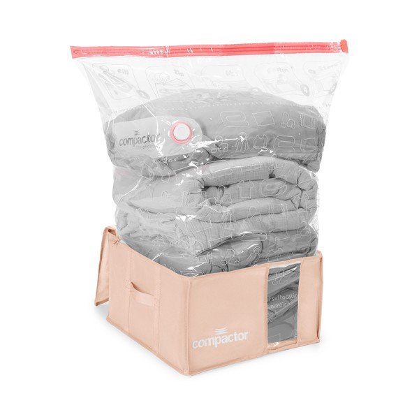 Organizer per vestiti sottovuoto in plastica 42x40x25 cm Pink Edition – Compactor-image-4