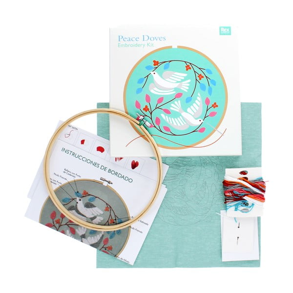 Kit di ricamo Peace Doves - Rex London