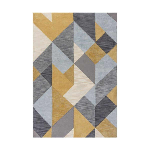 Tappeto giallo/grigio 120x170 cm Icon - Flair Rugs