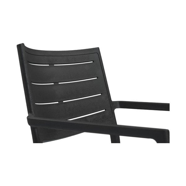 Sedia da giardino in plastica nera Metaline - Keter-image-3