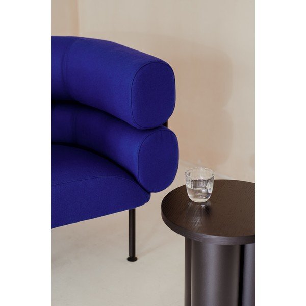 Poltrona blu con rivestimento in lana Ubi – noo.ma-image-3