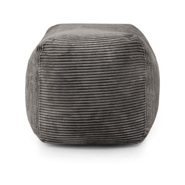 Puof a sacco viola con rivestimento in velluto a coste Plus 70 Lounge – SLOWDOWN-image-3