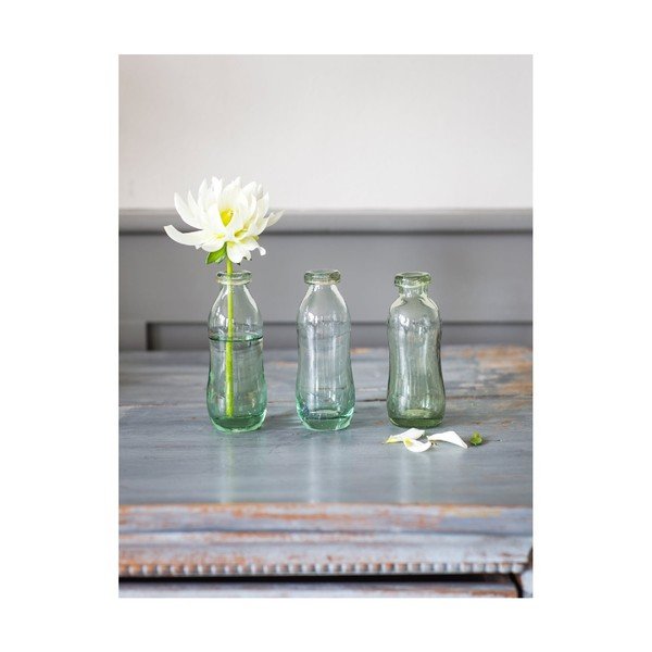 Set di 3 bottiglie di vetro Bottiglie, ø 5 cm - Garden Trading-image-1
