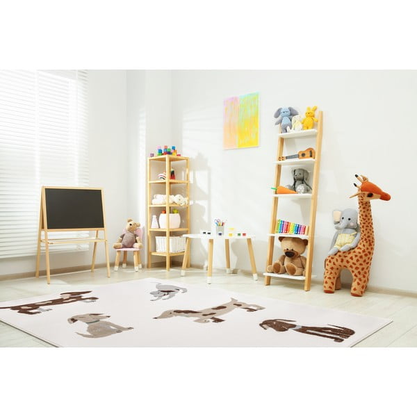 Tappeto per bambini avorio 160x230 cm Dogsie Pearl – FD-image-1