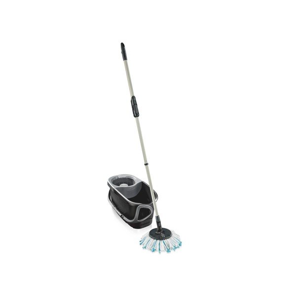 Mop con secchio con panno a rotante Clean Twist Disc Mop Ergo Black – LEIFHEIT