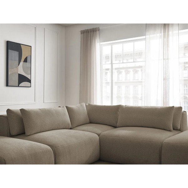 Divano angolare componibile grigio tortora reclinabile Jana – Bobochic Paris-image-3