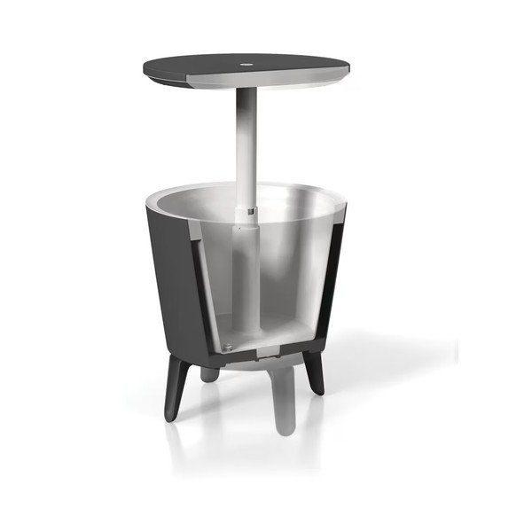 Tavolo da giardino rotondo in plastica con vaschetta per il ghiaccio ø 49,5 cm Cool - Keter-image-3