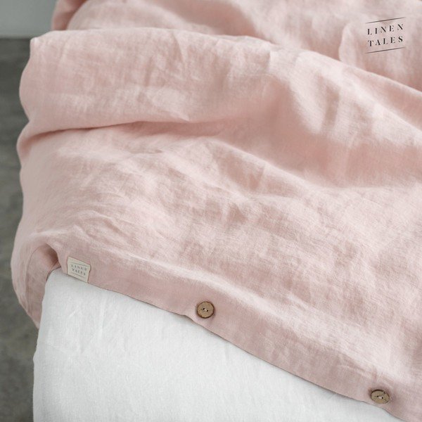 Biancheria da letto rosa 220x200 cm Misty Rose - Linen Tales-image-3