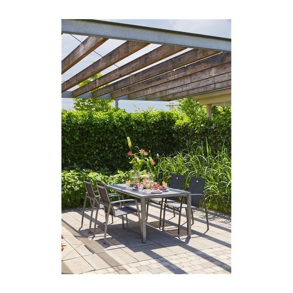 Tavolo da giardino grigio chiaro Victorio, 180 x 90 cm - Hartman-image-4