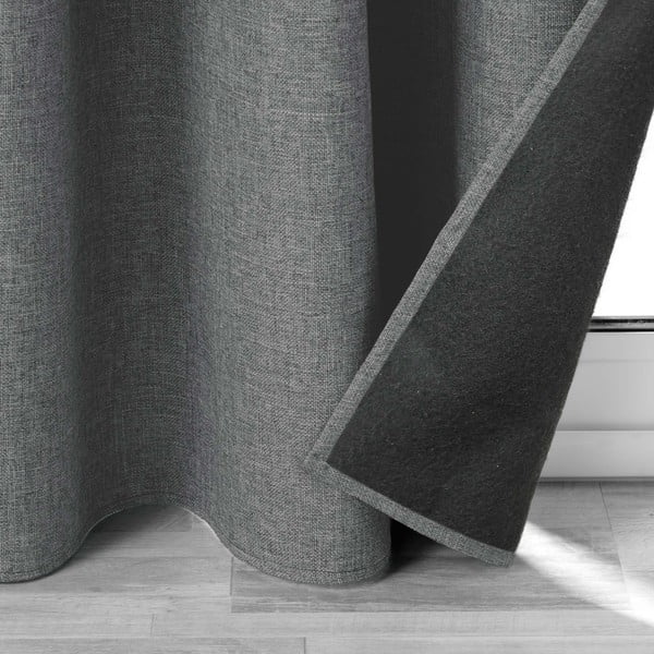Tenda fonoassorbente antracite 140x260 cm Jupiter - douceur d'intérieur-image-3