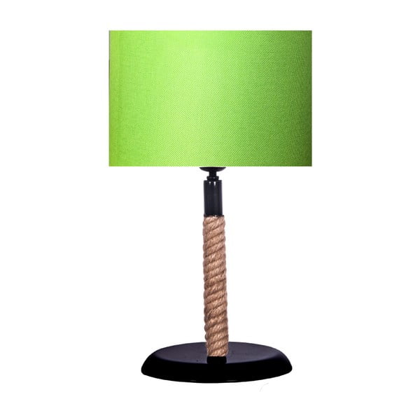 Lampada da tavolo con paralume verde neon Rope - Kate Louise