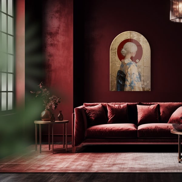 Dipinto su vetro 70x100 cm Rukia – Styler-image-1