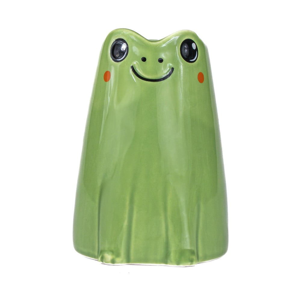 Vaso verde in ceramica (altezza totale 10 cm) Frog Mini – Sass & Belle | Vasi