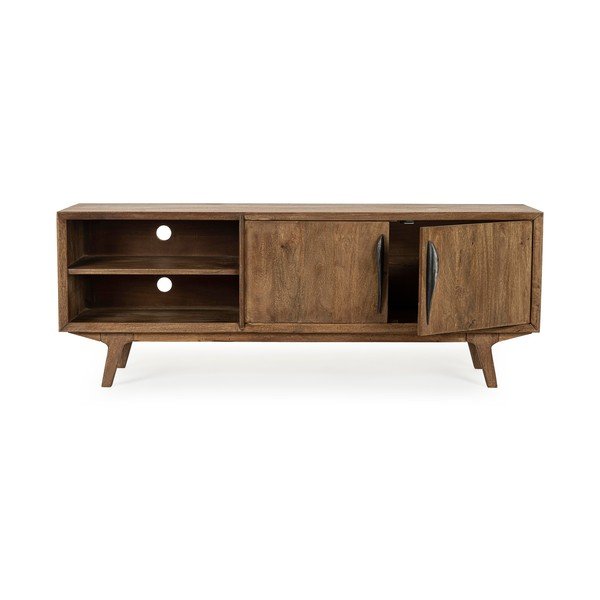 Mobile TV di colore naturale in mango massiccio 152x55x40 cm Sherman – Bizzotto-image-3