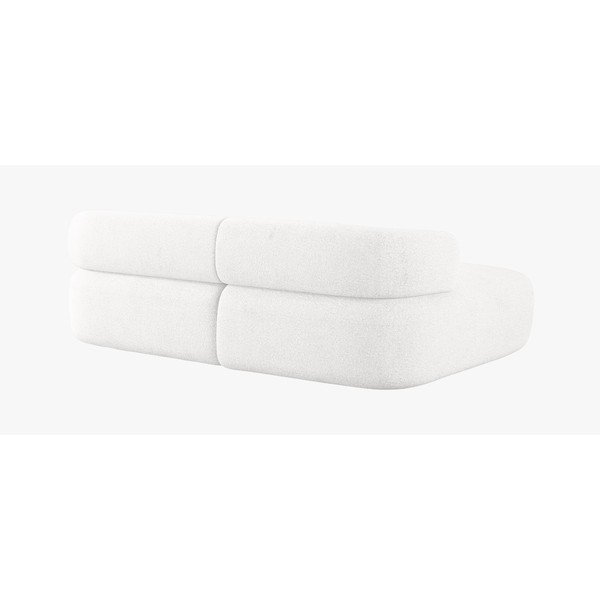 Divano angolare avorio (con penisola a sinistra/con chaise lounge) con rivestimento in bouclé Jenny – Micadoni -image-3