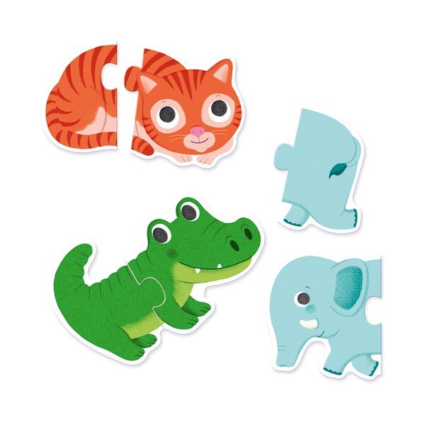 Puzzle per bambini Duo Animals - Djeco-image-2