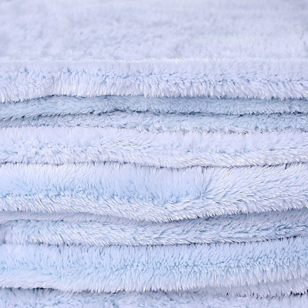 Coperta in microfibra azzurra BabyBlue, 170 x 210 cm Fluff - DecoKing-image-2