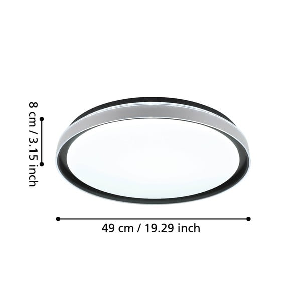 Plafoniera LED nera SELUCI – EGLO-image-2