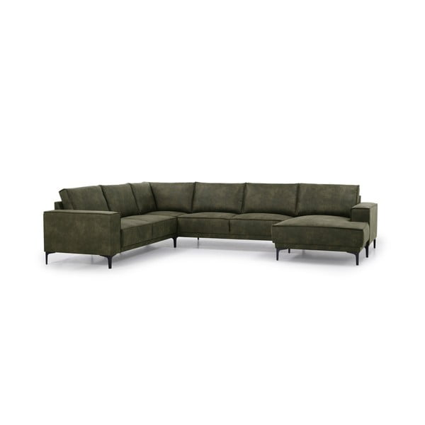 Divano angolare verde in similpelle (angolo destro) Copenhagen - Scandic-image-2