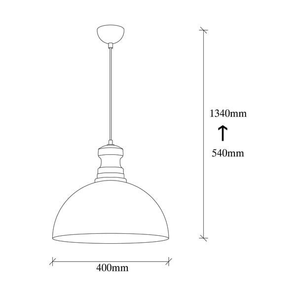 Lampadario dorato con paralume in metallo ø 40 cm Vamp – Opviq lights-image-4