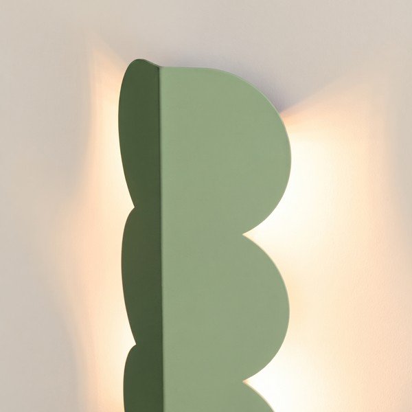 Lampada da parete color salvia in alluminio BISCUIT – Thoro-image-4