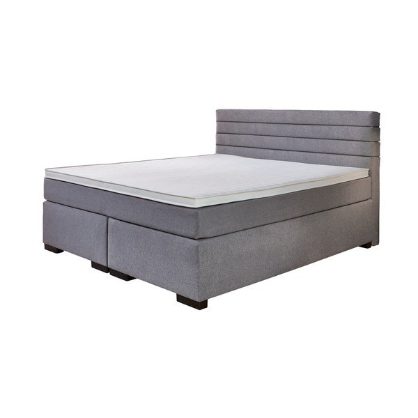 Letto boxspring grigio 180x200 cm Kokomo - Rojaplast