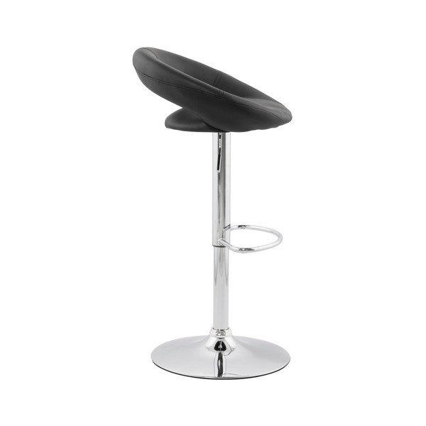 Sedia da bar nera Atlantis - Kokoon-image-1
