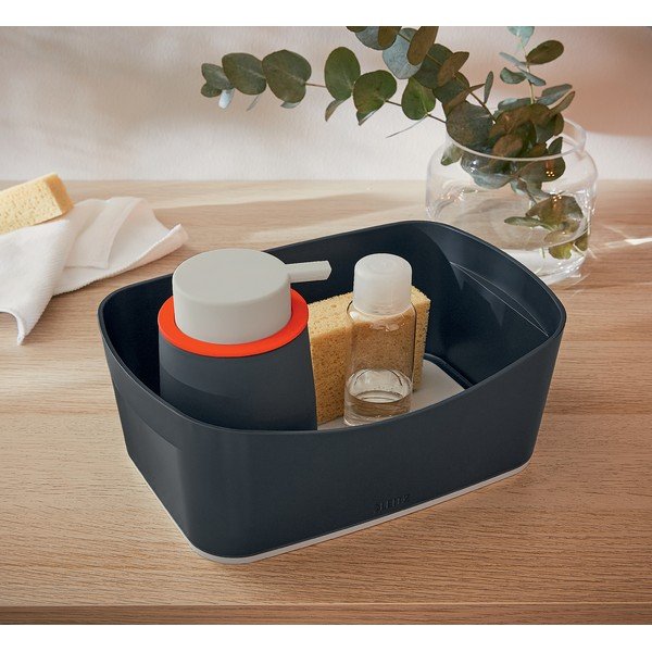 Distributore di sapone in ceramica grigia Cosy - Leitz-image-2