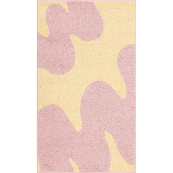 Tappeto per bambini giallo e rosa 120x170 cm Hugsy Vanilla – FD