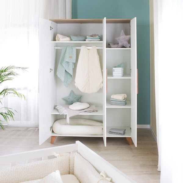 Armadio bianco per bambini 118x190 cm - Roba-image-1