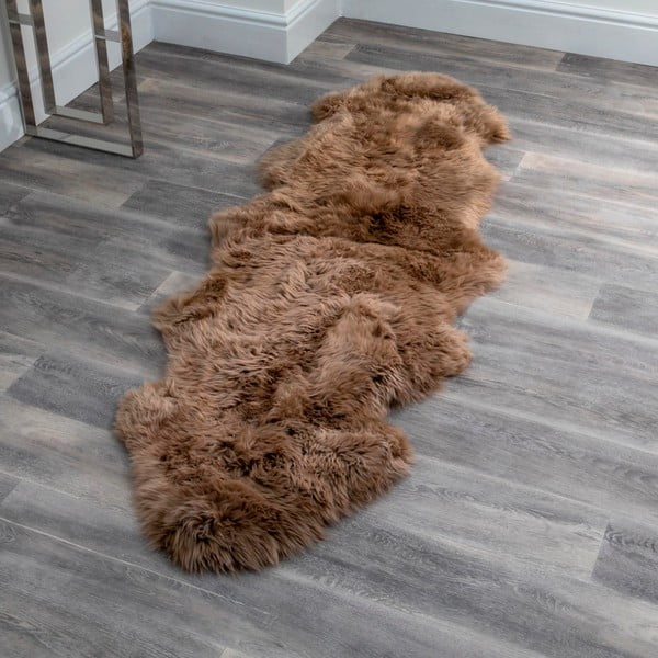 Pelle di pecora marrone Doppio, 60 x 240 cm - Native Natural-image-1