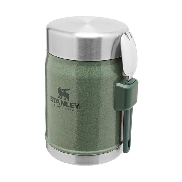 Borraccia termica verde in acciaio inox 400 ml Legendary Classic Hammer Tone Green – Stanley