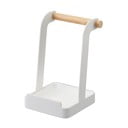 Supporto bianco per coperchio e pentola con dettagli in faggio Tosca - YAMAZAKI