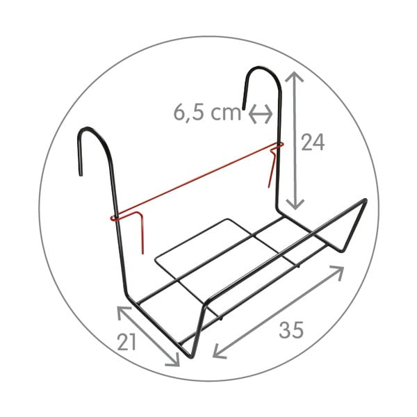 Maniglia in metallo nero per cassapanca Siestino - Plastia-image-1