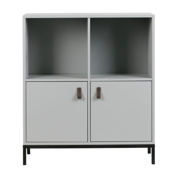 Libreria in legno di pino grigio 81x93 cm Vt - vtwonen