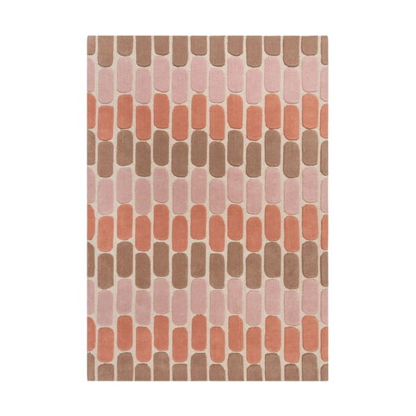 Tappeto in lana arancione , 120 x 170 cm Fossil - Flair Rugs
