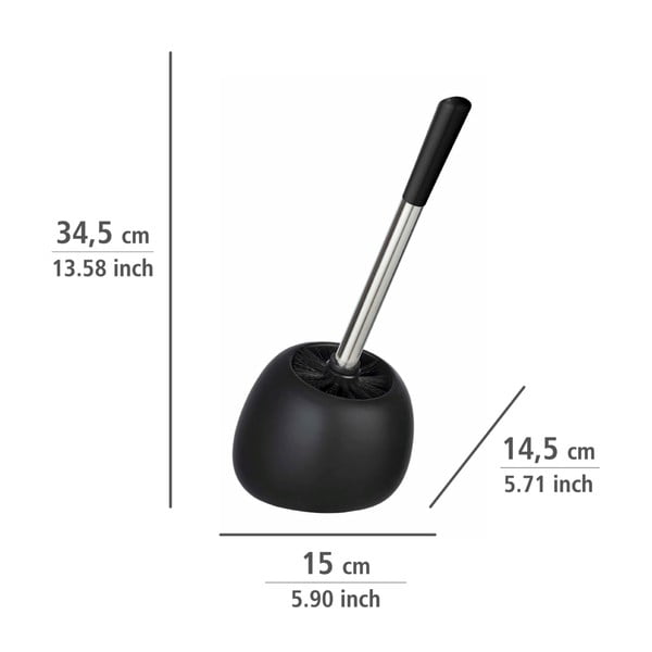 Scopino in ceramica nera Polaris - Wenko-image-3