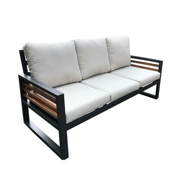 Set da giardino in alluminio grigio per 5 persone Colmar - Rojaplast-image-3