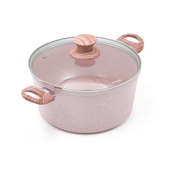 Vaso con coperchio Stonerose Rose Giuseppe, ø 24 cm - Bisetti