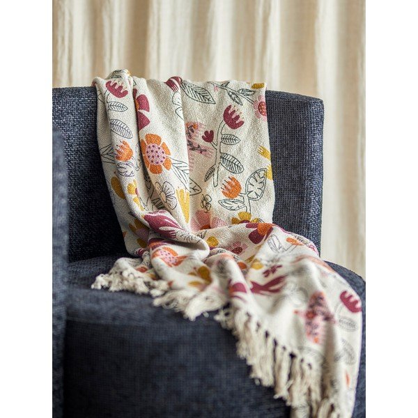 Coperta in misto cotone 130x160 cm Vivielle – Bloomingville-image-1