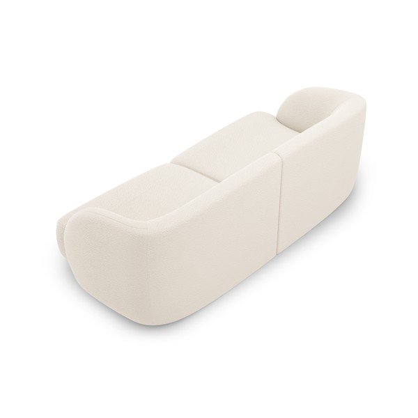 Divano bouclé beige 184 cm Miley - Micadoni Home-image-3