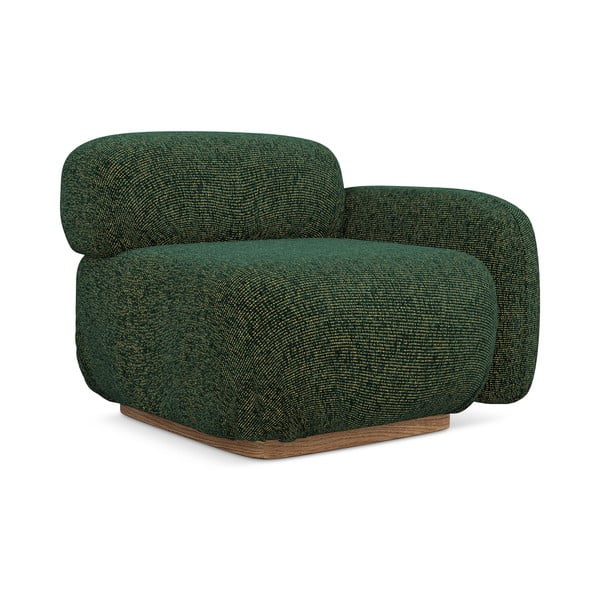 Parte divano componibile verde scuro (con penisola a destra) Ailani – Makamii-image-2