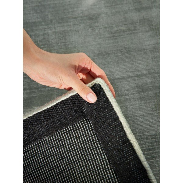 Tappeto azzurro in viscosa tessuto a mano 120x180 cm Noemi – Vikosa-image-4