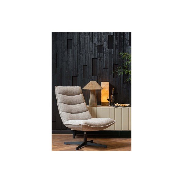 Lampada da tavolo beige (altezza 43 cm) Brett - WOOOD-image-3