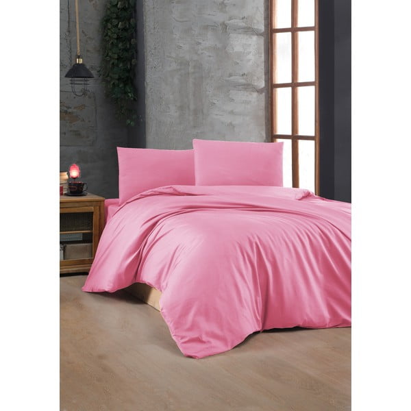 Biancheria da letto rosa in cotone renforcé per letto matrimoniale 200x200 cm – Mijolnir