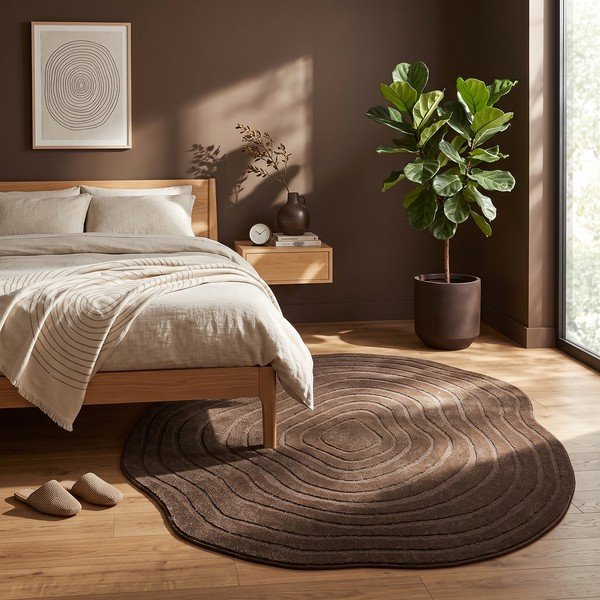 Tappeto marrone 160x230 cm Pebble – ESTE-image-2
