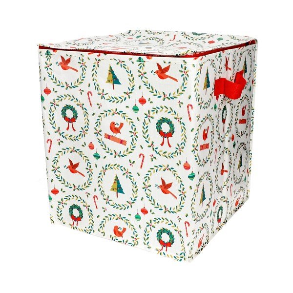 Organizer per vestiti in plastica riciclata 32x32x35 cm Classic Christmas – Rex London-image-2