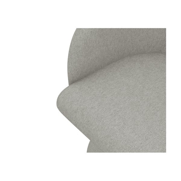 Sedia da pranzo grigio chiaro in imbottito Kanoa – Makamii-image-4