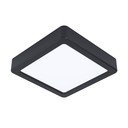 Plafoniera LED nera 16x16 cm FUEVA 5 – EGLO