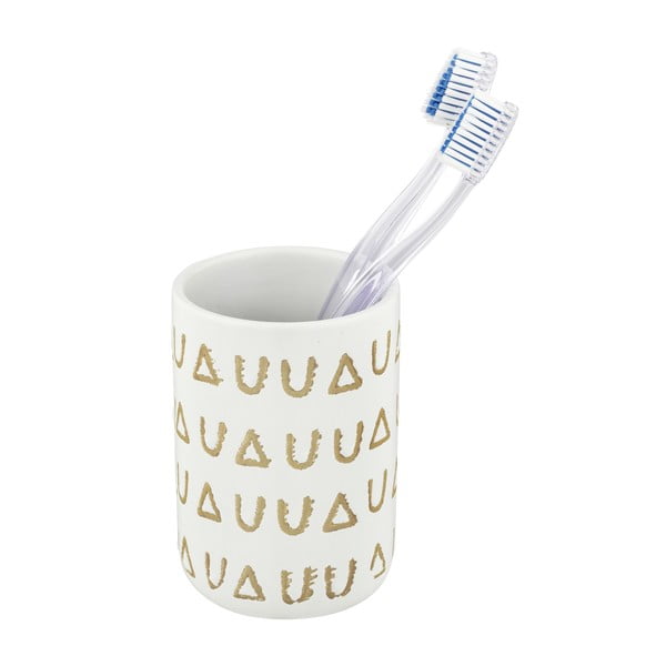 Tazza in ceramica beige per spazzolini da denti Avila - Wenko-image-2